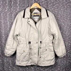 Trail Designs Amerex Tan Jacket Coat Button Zip Up‎ Jacket